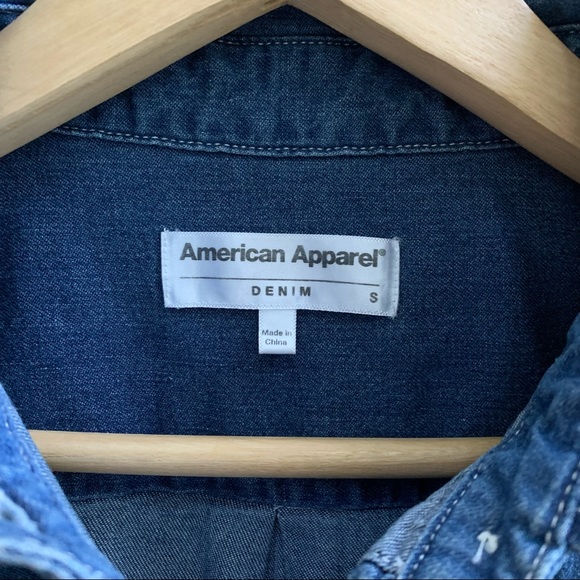 American Apparel • Short Sleeve Jean Dress - Picture 5 of 6